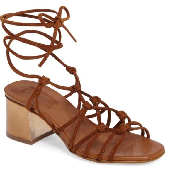 Topshop napoli block heel lace-up sandals - Picture 3 of 5
